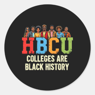 Hbcu Colleges sind schwarze Geschichte Afroamerika Runder Aufkleber