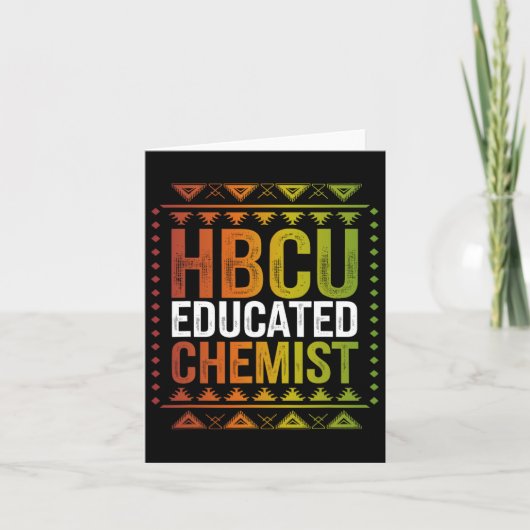 Hbcu Educated Chemist Black History Month Future G Karte (Vorderseite)