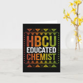 Hbcu Educated Chemist Black History Month Future G Karte (Gelbe Blume)