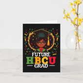 Hbcu Grad Black Girl Abschluss Hbcu Juneteenth Ki Karte (Gelbe Blume)