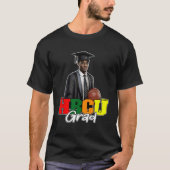 HBCU Grad Black Uni Alumni Basketball Apparel T-Shirt (Vorderseite)