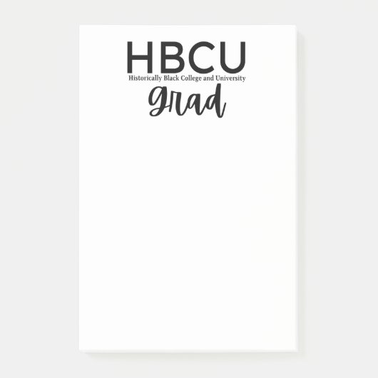 HBCU Grad Post Post-it Klebezettel (Vorderseite)