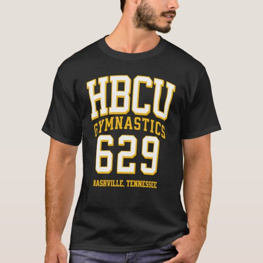 HBCU Gymnastics 629 Area Code Nashville TN 2 T-Shirt (Vorderseite)
