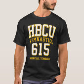 HBCU Gymnastik 615 Area Code Nashville TN T-Shirt (Vorderseite)