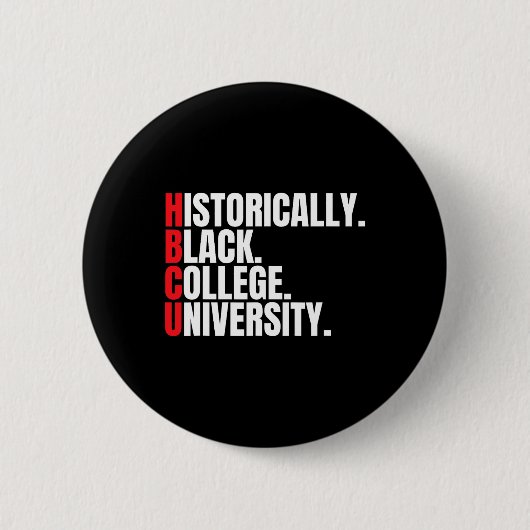 Hbcu Historisch Schwarze Uni und Universitätsleute Button (Vorderseite)