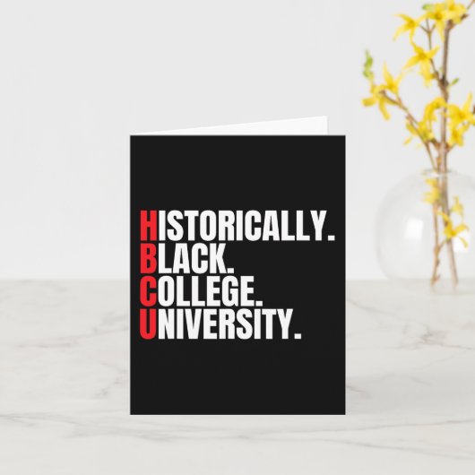 Hbcu Historisch Schwarze Uni und Universitätsleute Karte (Gelbe Blume)