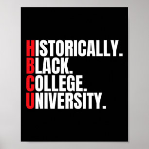 Hbcu Historisch Schwarze Uni und Universitätsleute Poster