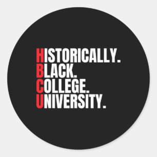Hbcu Historisch Schwarze Uni und Universitätsleute Runder Aufkleber