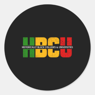 Hbcu Historisch Schwarze Unis Universitäten Grad Runder Aufkleber