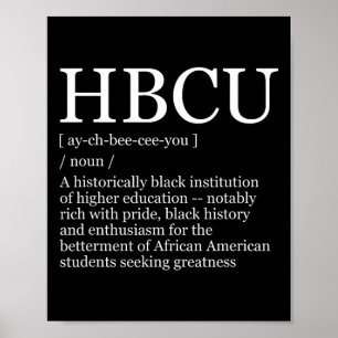 HBCU Hochschulen und Universitäten Schwarze Geschi Poster