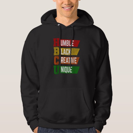 HBCU Humble Black Creative Unique Vintage Hoodie (Vorderseite)