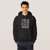 HBCU Humbled Blessed Creative Unique Historical Af Hoodie (Vorne ganz)