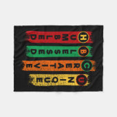 Hbcu Humbled Selige, einzigartige Schwarze Uni Fleecedecke (Vorderseite (Horizontal))