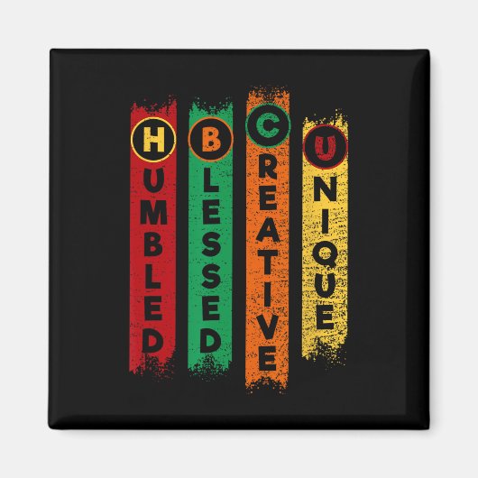 Hbcu Humbled Selige, einzigartige Schwarze Uni Magnet (Vorne)