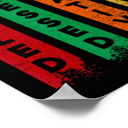 Hbcu Humbled Selige, einzigartige Schwarze Uni Poster (Ecke)