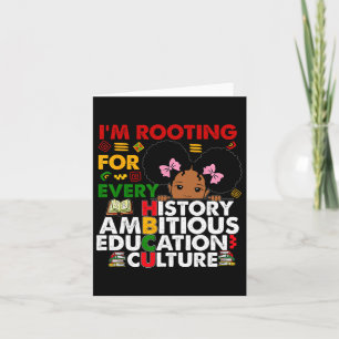 Hbcu Ich bin Wurzeln für jeden Hbcu Black History  Karte