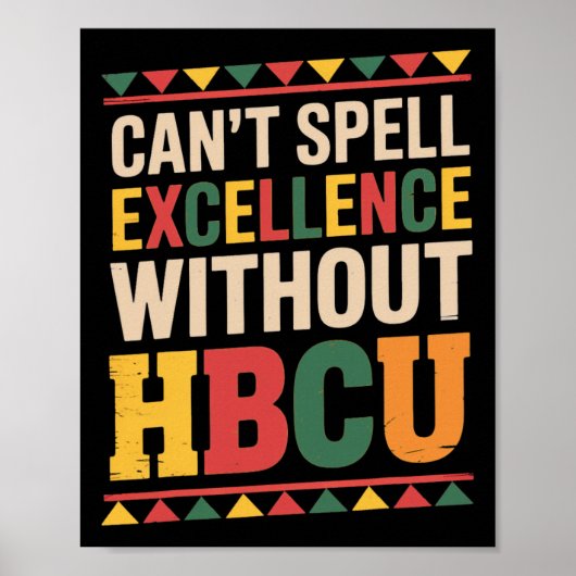 Hbcu Juneteenth Schule Historisch Hbcu Poster (Vorne)