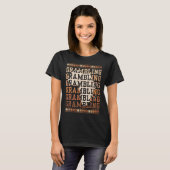 Hbcu mit Afrika Alumni Historisches Schwarzes T-Shirt (Vorne ganz)