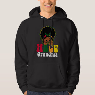 Hbcu Oma unordentlicher Dutt Schwarze Hochschulabs Hoodie