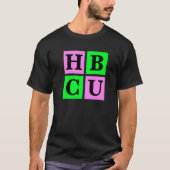 HBCU Pink and Green Blocks Love   T-Shirt (Vorderseite)