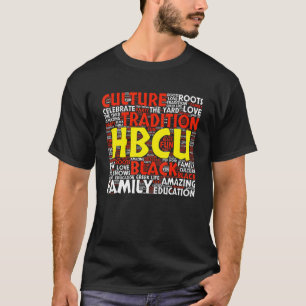 HBCU Rote und weiße Studentin oder Grad T-Shirt