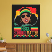 HBCU Schulen Materie Vintag Leinwanddruck (Insitu (Wohnzimmer))