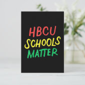 HBCU Schulen Matter Karte (Stehend Vorderseite)