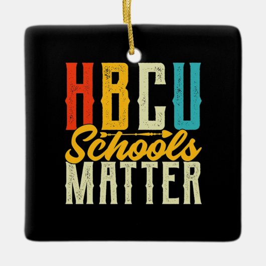 HBCU Schulen Matter Keramikornament (Vorderseite)