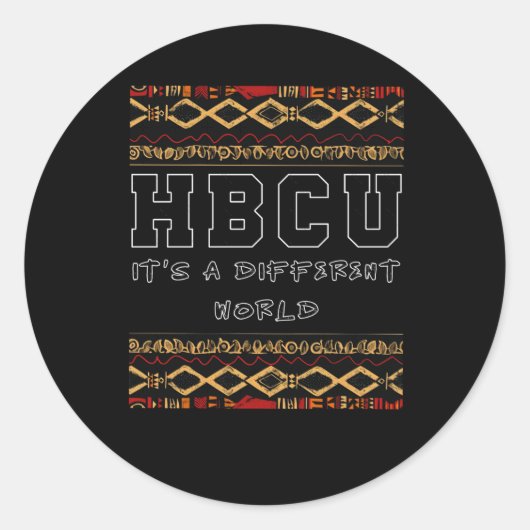 Hbcu-Tag-Aufkleber Runder Aufkleber (Vorderseite)