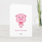 HBD-Schweinekarten Feiertagskarte (Rückseite)
