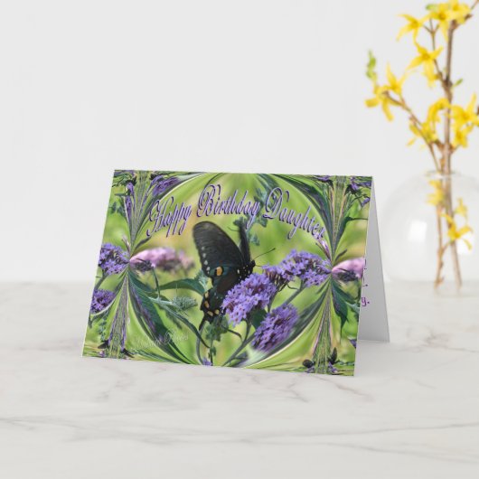 HBdayDaughter-anpassen Karte (Gelbe Blume)