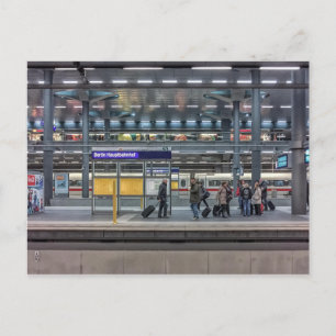 Hbf, Bahnhof, Berlin, Deutschland Postkarte