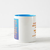 HBGC "We are not Rebranding"-Tasse Zweifarbige Tasse (Mittel)