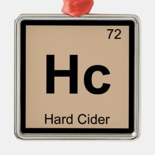 Hc - Periodisches Symbol für die Chemie von Hartka Silbernes Ornament