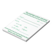 HCE Fun Transportation Change Notepad Notizblock (Rotiert)