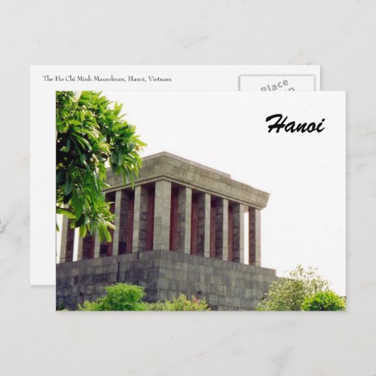 Hcm Mausoleum Postkarte (Vorne/Hinten)