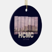 HCMC Saigon (Ho-Chi-Minh-City) Skyline Vietnam Keramik Ornament (Rechts)