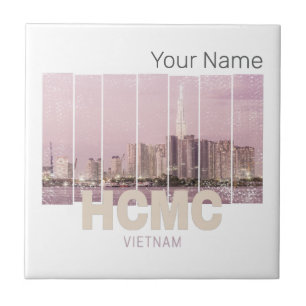 HCMC Saigon (Ho-Chi-Minh-Stadt) Skyline Vietnam Fliese