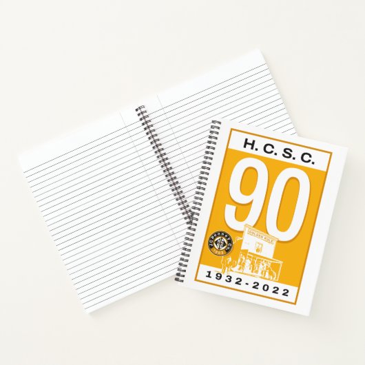 HCSC 90th, Hard Cover 8 1/2 x 11 Lined Notebook Notizblock (Innenseite)