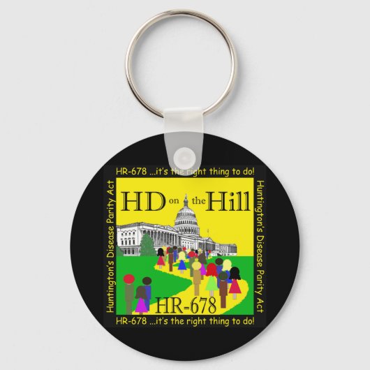 HD auf dem Hill-Schlüsselanhänger Schlüsselanhänger (Vorderseite)