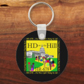 HD auf dem Hill-Schlüsselanhänger Schlüsselanhänger (Vorderseite)
