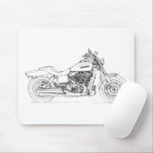 HD CVO Dyna fetter Bob 2009 Mousepad (Mit Mouse)