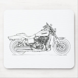 HD CVO Dyna fetter Bob 2009 Mousepad