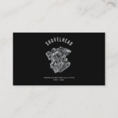 HD Motorrad Vtwin Shovelhead Motor Zeichnend Fahrr Visitenkarte (Vorderseite)