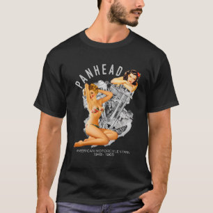 Hd Panhead Up V-Twin Motor Motorrad 1948 Biker T-Shirt