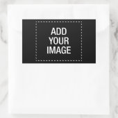 hd rechteckiger aufkleber (Tasche)