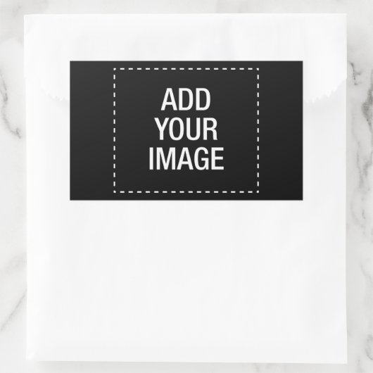 hd rechteckiger aufkleber (Tasche)