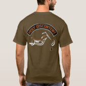 HD "tätowierter christlicher" Brown T - Shirt - (Rückseite)