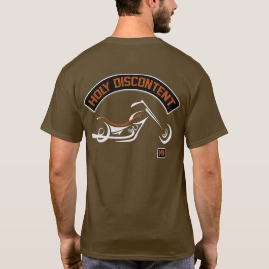 HD "tätowierter christlicher" Brown T - Shirt - (Rückseite)