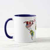 HD Welt kennzeichnet Tasse (Links)